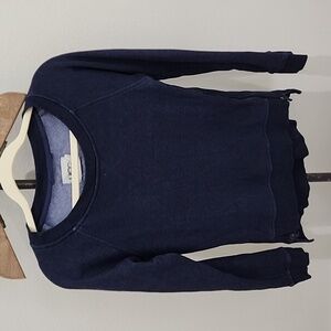 UGG Womens Sweater Pullover Crewneck Dark Blue Navy Small